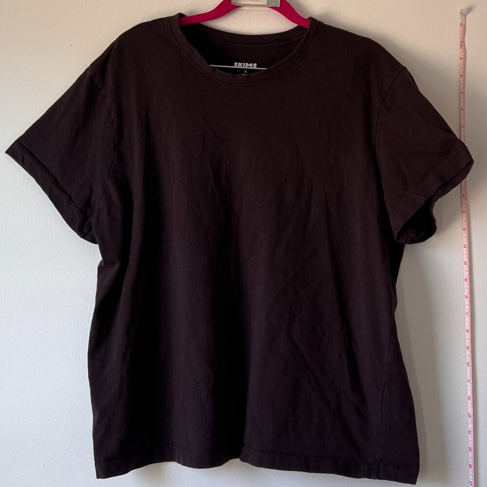 SKIMS Men’s Maroon T-Shirt | Size XL | Essential Tee